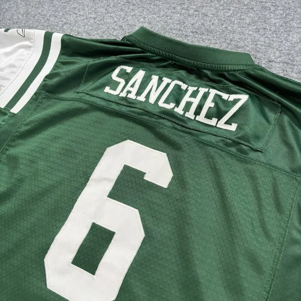 Reebok NFL New York Jets Mark Sanchez #6 Football Jersey Youth XL Green